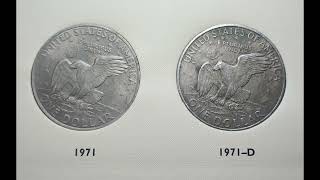 Eisenhower Dollars 1971..D. #coin #usacoins #collection #1971