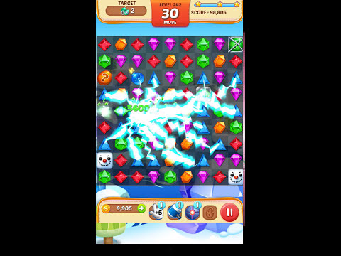 Jewel Match King Level 242 - Walkthrough ( No Booster )
