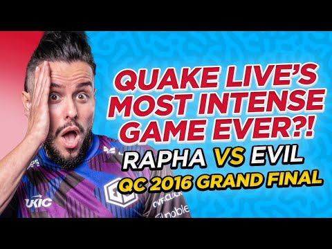 Quake Live's most INTENSE Final! Rapha vs Evil QuakeCon 2016 | Quake Classics w/Av3k & ins