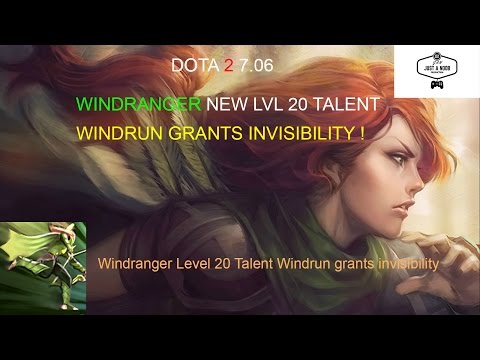 WindRanger 7.06 UPDATE Level 20 Talents: Windrun grants invisibility