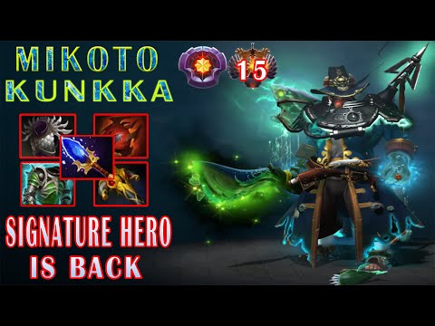 Mikoto [Kunkka] Tank Build Epic Gameplay 18 Kills - Dota 2 Pro Highlights