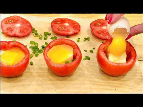 , title : 'Legen Sie einfach ein Ei in eine Tomate und Sie werden begeistert sein! Frühstücksrezept. #101'
