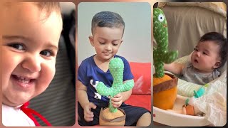 Baby scared by talking cactus toy 👶🌵🌵 #trending #babu #cutebaby #ytshorts #papaloving#babu 