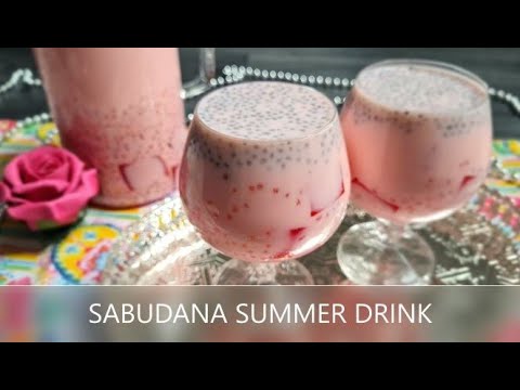 Sabudana Summer Drink (Sweet & Refreshing), Tapioca Drink Recipe By Yummyy Eats