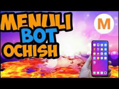 Telegramda menyuli bot ochish