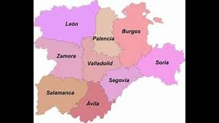 mapa de castilla y leon