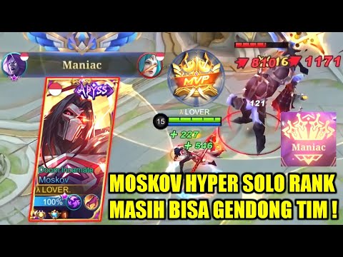 TERIMAKASIH MOONTON, MOSKOV HYPER KEMBALI META, GENDONG TIM AUTO JADI TOP GLOBAL - MOBILE LEGENDS