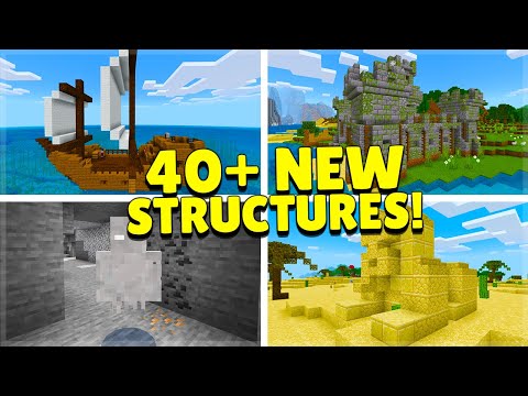 ECKOSOLDIER - THIS MOD BRINGS 40+ NEW Structures to your Minecraft World (iOS, Android, PC, Xbox, Switch,PS4)