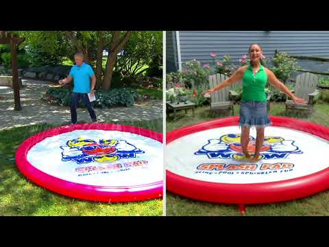 WOW Sports 10' Splash Pad with Sprinkler and Wading Pool on QVC