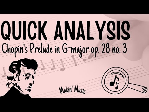 QUICK ANALYSIS - Chopin Prelude in G-major (op. 28 no 3)