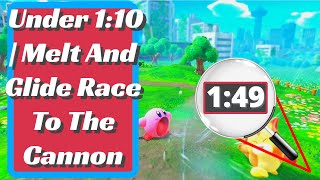 Dragon Fire Treasure | Under 1:00 | Melt And Glide Race To The Cannon - Kirby And The Forgotten Land