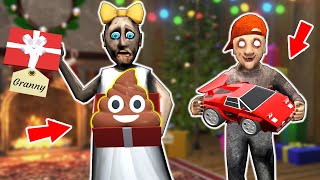 Little Granny vs bad Gifts vs New Year vs Grandpa - funny horror animation (p.385)