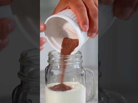 Homemade Cold Chocolate Milk! #shorts
