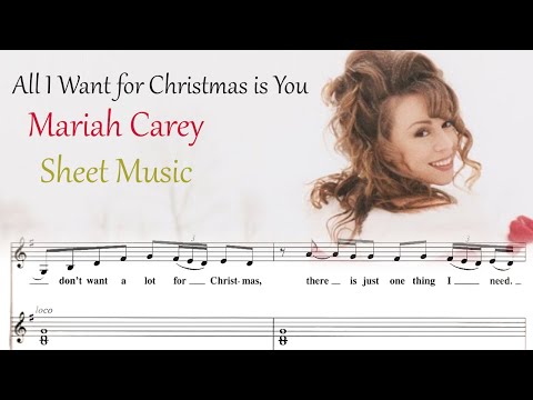 All I Want For Christmas is Yoou by Mariah Carey Sheet Music HQ 720PX