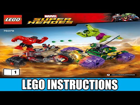 LEGO Instructions | Marvel | 76078 | Hulk vs. Red Hulk (Book 1)