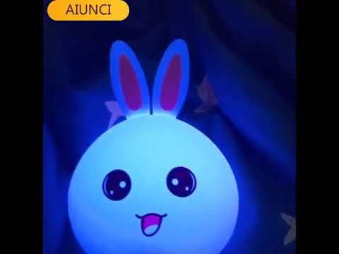 Led Rabbit Night Light USB for Children Baby Kids Gift Animal Cartoon Decorative Lamp