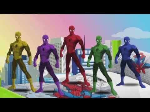 5 Supereroi in Italiano Saltavano sul letto - 5 Scimmiette Uomo Ragno saltavano sul letto