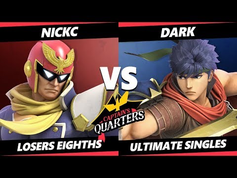 Captain's Quarters Losers Top 8 - NickC (Captain Falcon) Vs. Dark (Ike) SSBU Singles