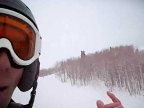 Snowboarding a 50 foot gap