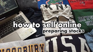 how to sell online | preparing the items | instagram thrift shop