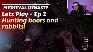 Medieval Dynasty Lets Play - Part 2 - Hunting boars and rabbits