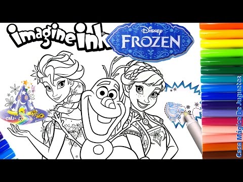 Rotulador Mágico de Disney Frozen de Imagine Ink con Ana y Elsa Video