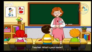 2. What's your name?  My name is Minwoo.