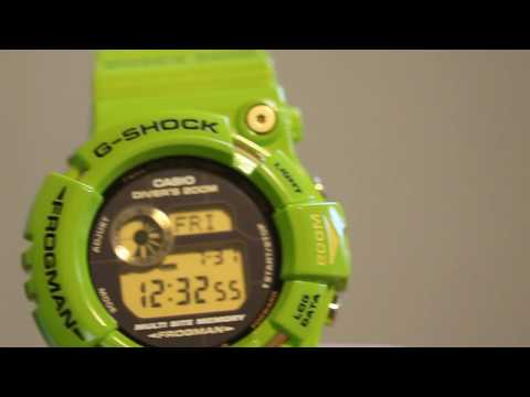 Casio G-Shock GW-200F-3JR Green Frogman Video Review