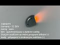 Výstražné LED svetlo na plošiny - 4x1,5W, / oranžové / 12-36V / rohové / ECER - Video Youtube