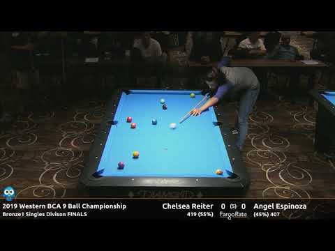 Chelsea Reiter vs Angel Espinoza - Bronze1 Singles Finals - 2019 Western BCA 9-Ball Championship