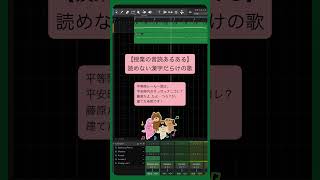 【授業の音読あるある】読めない漢字だらけの歌 feat.初音ミク #Shorts #kawaii