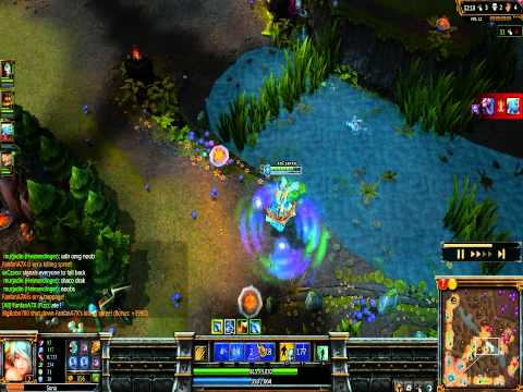 League of Legends Bot line action with heimer and sona