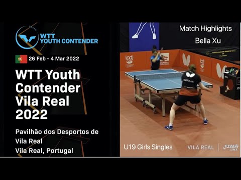 2022 WTT Youth Contender Vila Real - Bella Xu U19 Match Highlights 2
