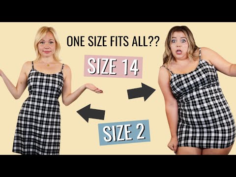 Size 2 vs. Size 14 Try One Size Fits All Clothes