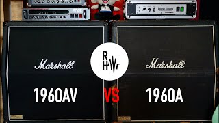 Video thumbnail for Marshall 1960A vs 1960AV Speaker Cabs by Rick Hollis
