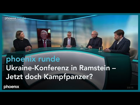 phoenixRunde "Ukraine-Konferenz in Ramstein – Jetzt doch Kampfpanzer?"