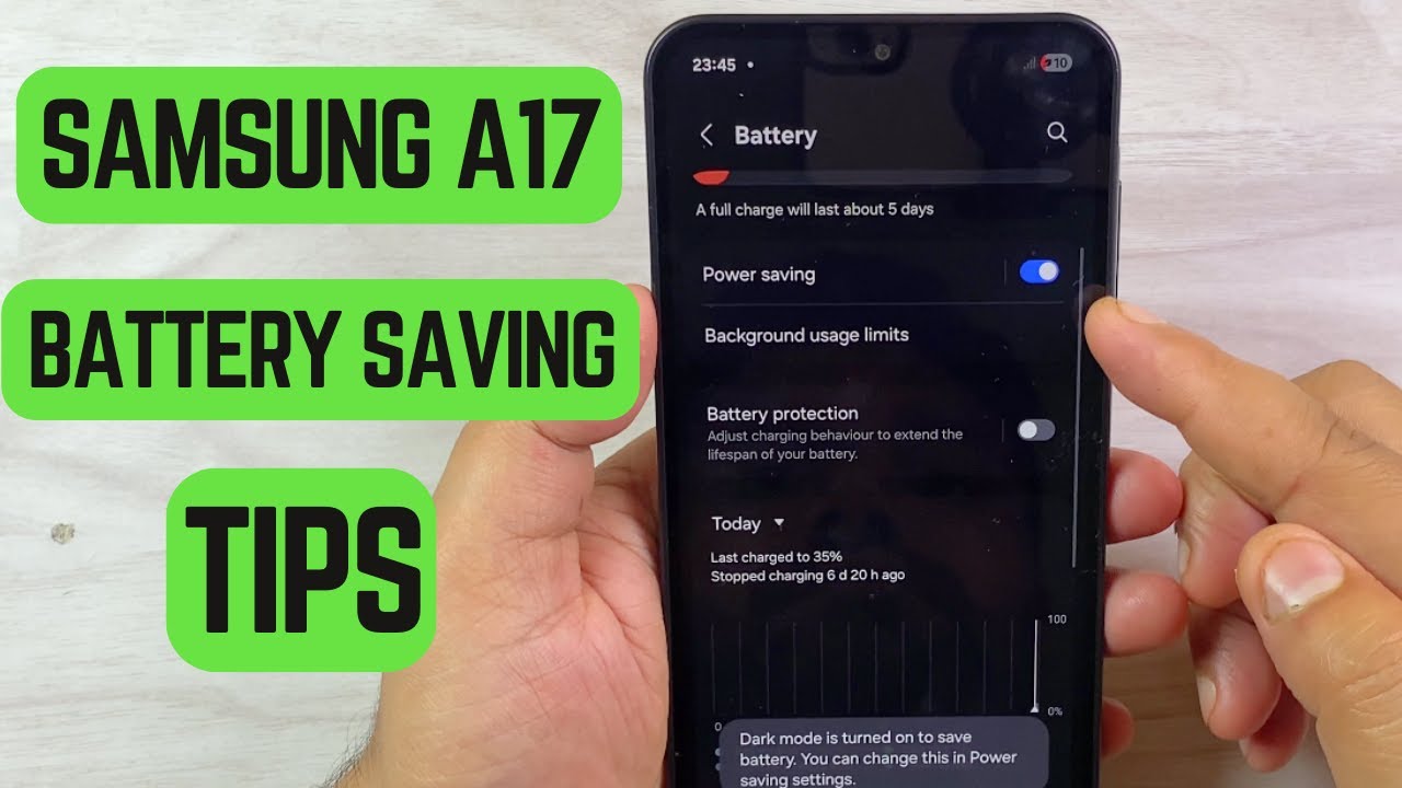 🔋 How to Enable Battery Saving Mode on Samsung Galaxy A17 | Extend Battery Life Easily