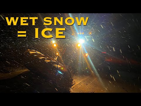 Wet Snow, Salt, and Flash Freeze | New Year’s Day Plowing