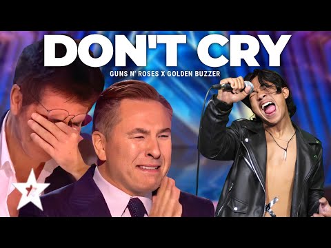 America's Got Talent 2023 The Amazing Voice Makes The Judges Cry Hystericaly With Guns N' Roses Song