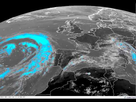 Europe percipation/clouds timelapse 23-04-2015