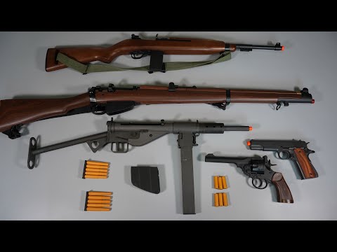 WW2 Allies Britain Army Toy Gun - Airsoft -  Lee-Enfield  - Sten Mk2 - Realistic Toy Gun Collection
