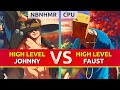 GGST ▰ NBNHMR (Johnny) vs CPU (Faust). High Level Gameplay