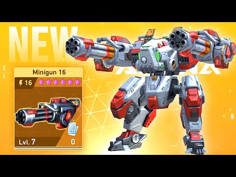 Gatecrasher Minigun 16 - Mech Arena - New Weapon