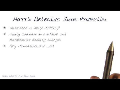 Harris Detector  Some Properties 3