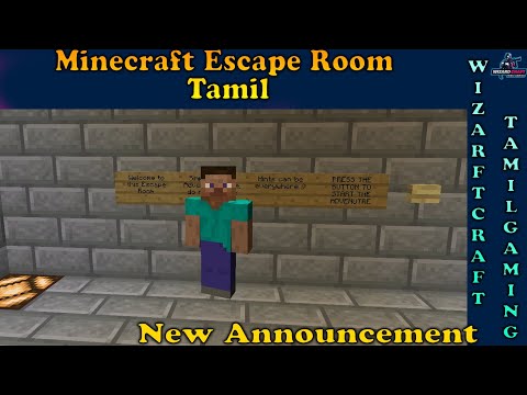 Minecraft Escape Room and Announcement||  தமிழ் ||  WizardCraft ||