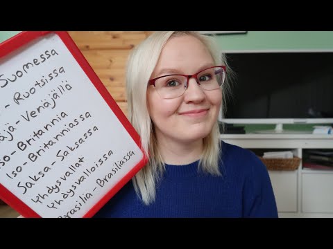 Finnish Lesson 12: Country Names with the Preposition ”In”