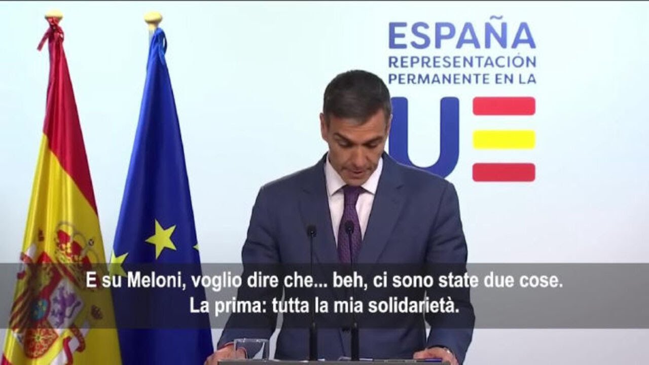 Solidarietà di Sánchez a Meloni: Non saprei nemmeno come definire l'attacco di Trump