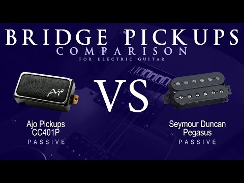 Ajo CC401P vs Seymour Duncan PEGASUS - Passive Bridge Guitar Pickup Comparison Tone Demo