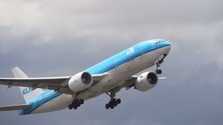 preview picture of video 'KLM PH-BQE Boeing 777-206(ER) FUKUOKA Airport Takeoff オランダ航空 福岡空港テイクオフ'