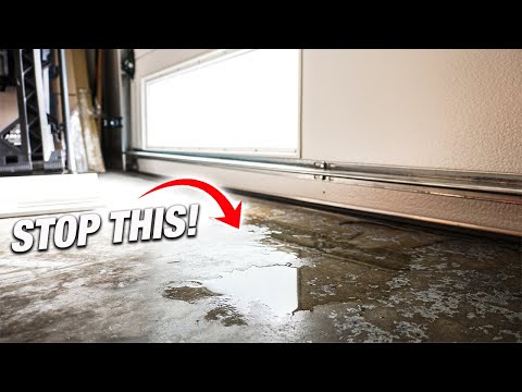 How To STOP Rain Water From Leaking Underneath Your Garage Door! DIY TIPS And TRICKS That WORKS!
